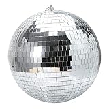 VICASKY 1 Stück Spiegelkugel Weihnachtsdekoration Innenzubehör Hochzeitsdekoration Kugeln Mit Spiegeleffekt Heimdekoration Silberne Hängekugel Glas Party-Spiegelkugel Ktv