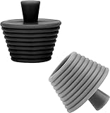 LATRAT 2PCS Universal-Wannenstopper, Silikon SpüLbecken StöPsel Universal WaschbeckenstöPsel für Badewanne Waschbecken