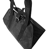 Firewood Carrier Firewood Wood Rack Storage Bag with Handle Storage Bags Stack and Carry for Carrying Wood at Or Camping Firewood Storage (Black)