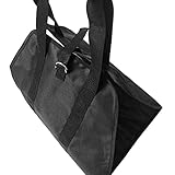 Firewood Carrier Firewood Wood Rack Storage Bag with Handle Storage Bags Stack and Carry for Carrying Wood at Or Camping Firewood Storage (Black)