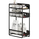 FIFOR Ausziehbarer Aufbewahrungs-Organizer, 2-3-stufiger Metall-Schiebeschrank, Schreibtischregal for Küche, Bad, Schrank, Speisekammer, Arbeitsplatte (Color : B, Size : 30 * 15.5 * 50cm)