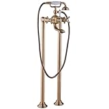 PaulGurkes Standarmatur Retro Messing Bronze Antik für freistehende Badewannen
