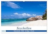 Seychellen. Sonneninseln - Mahé, La Digue, Praslin (Wandkalender 2023 DIN A2 quer), Calvendo Monatskalender