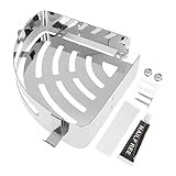 Cabilock Eckregal Edelstahlregal Edelstahl-Wandregal Metall-Wandregal Dusch-Organizer Dusch-Caddy-Korb Eckdusche -Dusch-Organizer Badezimmer-Wand-Organizer