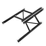 Klappbarer Couchtisch, 2-teiliger Klappbarer Couchtisch aus Eisen Und Metall, Schreibtisch-Hebehalterung, Wohnaccessoires, Hochklappbarer Moderner Couchtisch Für Couchtisch Im Esszimmer Oder Wohnzimme