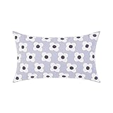 AKCHDZAW Kissenbezug Romantische Blumenkissenbedeckung Rosa Lila Gelbgrüne Kissenabdeckung Für Heimdekoration Wohnzimmer Schlafzimmer Sofa-Purple 30X50Cm