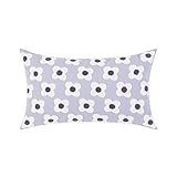 AKCHDZAW Kissenbezug Romantische Blumenkissenbedeckung Rosa Lila Gelbgrüne Kissenabdeckung Für Heimdekoration Wohnzimmer Schlafzimmer Sofa-Purple 30X50Cm