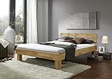 Futonbett Schlafzimmer Bett Wildeiche massiv Holz geölt Jenny 180 x 200 cm