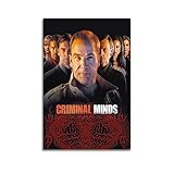 LUCKEY Criminal Minds Poster für Zimmer, ästhetisch, trendig, Wohnzimmer, Wandkunst, moderne Familie, Schlafzimmer, Dekoration, Leinwand, 30 x 45 cm, ohne Rahmen
