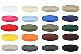 5 Meter Gurtband 100% Polypropylen Taschengurtband Bänder für Taschen (schwarz, 20 mm Breit)