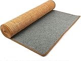 bimiti Sisal Teppich 300 x 80 cm Teppich Läufer Flur rutschfeste Sisal Runner Teppich mit Bordüre Extra Lange Teppichläufer Sisal Läufer Teppich für Flur Wohnzimmer Eingang Patio Terrasse