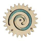 Milageto Montessori Busy Board Zubehör Sanduhr Holz, Quiet Board Zubehör Ausrüstung, Pädagogisches Spielzeug für die Früherziehung, Motorikspielzeug für Kleinkinder ab 3 Jahren Blaues Getriebe