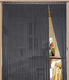 Kaikoon Fadenvorhang 90 cm x 240 cm (BxH) grau