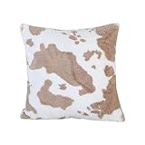 Labstandard Kuh Druck Kunstfell Wurfkissen FüR Den Fall Bauernhaus Fuzzy PlüSch Winter Warmer Dekorativer Quadratischer Kissenbezug FüR So Sofa KissenbezüGe