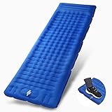 Ariesnova Campingmatte, aufblasbare Isomatte, super dicke Einzelbett-Camping-Matratze, starke Unterstützung Camping-Rollmatte, Camping, Wandern