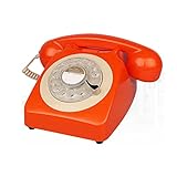 Schnurgebundenes Telefon, grüne Retro-Festnetztelefone, antikes Tischtelefon mit Wählscheibe, hübsche Klassische Telefone für Heimdekoration