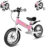 YBIKE Laufrad 2 in1, kinderfahrrad Mit Pedalen, Stoßdämpfern, Schutzblechen,12 14 Zoll laufräder Geeignet für Kinder Von 1-7 Jahren 4 Farben Ausbildungsfahrzeuge