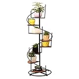 Pflanzenständer, bodenstehender 8-lagiger Treppen-Blumentopf-Regal, Topf-Flaggen-Regal, Innen-Außen-Garten-Terrassen-Display-Halter-Regale