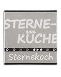 KRACHT, Geschirrtuch Frottier, Sternekoch, grau, Format 50/50, 100% Baumwolle