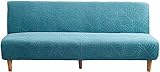MOBTOR Sofabezug für 3-Sitzer, wasserdichter Sofabezug, Faltbarer Couch-Schonbezug, Stretch, Futon-Bezug 160–190 cm (blaugrün, 1 Stück)