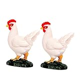 Artibetter 2 Stück Kuchen-Ornament Tier-Dekofigur Hahn-Figur Kunstharz Kunsthandwerk Für Tischdekoration Miniaturen Huhn Bastelstatuette Ornamente Sammlung Rasen