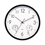 yuyuanDO Outdoor Garden Retro Clock, 12 Inches Bahnhofsuhr für Draußen, Hängende Gartenuhren, im Retro Design wasserdichte Wanduhr für Garten Korridoren Veranda Bahnhof (A)