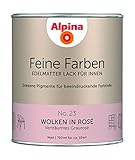 Alpina Feine Farben Lack No. 23 Wolken in Rosé edelmatt 750ml - Verträumtes Graurosé