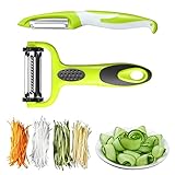 Schäler, Vegetable Peeler, Peeler, Sparschäler 2-teiliges Set, Schäler Gemüse, Schäler Aus Edelstahl, Kartoffelschäler, Spargelschäler, Sparschäler Schäler Edelstahl, Sparschäler mit Wellenschliff