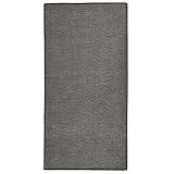 vidaXL Outdoor Teppich Flachgewebe Witterungsbeständig UV-beständig Außenteppich Balkon Terrasse Garten Swimming Pool 100x200cm Grau