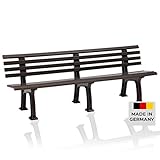 Blome Sitzbank Juist – Gartenbank für Garten, Balkon, Terrasse, Parkbank in braun, 4-Sitzer, Made in Germany