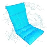 HEGZA Gartenstuhl-Kissen, wasserdichte Strand-Lounge-Stühle-Matte, Polyester-Außenliege-Terrasse Mit Rückenstütze, Faltbare Tragbare Sonnenliege-Matte Für Strandkörbe, Rasen Und Picknick