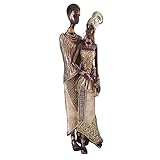 Afrikanische Dekofigur verliebtes Paar 36 cm, Afrika Deko, Afrika Frau