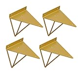 Kreative Wand Hängende Dekoration Schmiedeeisen Dreieck Halterung Regal Rack-Halterung (4 Stück)