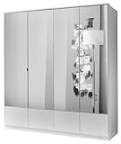Wimex Kleiderschrank/ Drehtürenschrank Imago, (B/H/T) 180 x 199 x 58 cm, Weiß