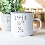 Emaille Tassen »Camper Familie« (Oma)