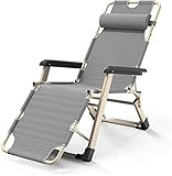 Liegestühle und Liegestühle für den Garten, grau, klappbar, verstellbar, Sonnenliege, Stuhl, Garten-Sonnenliege, Liegestuhl