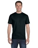 Hanes Big Herren T-Shirt Beefy-t Tall, schwarz, XXX-Large Hoch