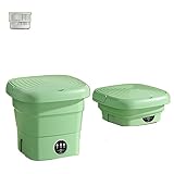 Reinigung der tragbaren Mini-Waschmaschine, 4,5 l, zusammenklappbare Waschmaschine, tragbare kleine Mini-Waschmaschine, Heimkinder, die Socken und Unterwäsche reinigen fruit-green