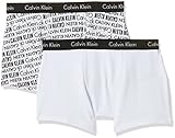 Calvin Klein Jungen 2er Pack Boxershorts Trunks Baumwolle mit Stretch, Mehrfarbig (White Pr/White), 14-16 Jahre