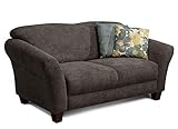 CAVADORE 2-Sitzer Gootlaand / Großes Sofa im Landhausstil / Mit Federkern / 163 x 89 x 84 / Dunkelgrau