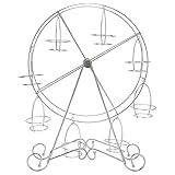 Riesenrad-Cupcake-Ständer, 8 Tassen Cupcake-Snack-Karussell, Zirkus, Themenparty, Weihnachtsdekoration, Eisen-Riesenrad, Cupcake-Ständer, Cupcake-Halter