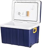 Xcase Kühlbox: Thermoelektrische XXL-Trolley-Kühl- & Wärmebox, 12/24 & 230V, 50 Liter (Kühlbox elektrisch)