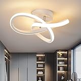 Deckenlampe, 22W LED Deckenleuchte, 3000K Modern Kreative Minimalistische Deckenlampen,Deckenbeleuchtung Lampen für Balkone Flurgarderobe Schlafzimmer Badezimmer Flur Keller Küche Gang Balkon Weiß