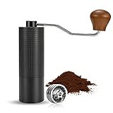 WhiteRhino Manuelle Kaffeemühle, Hand-Kaffeemühle, Kapazität 25 g, mit verstellbarem Drachen-CNC-Edelstahl, konische Frässtifte für Aeropresse, Tropfkaffee, türkisches Gebrüh, Kaffeegeschenk