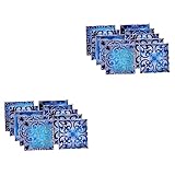 Warmhm 40 Stück Fliesen-Wandaufkleber Schrankaufkleber Retro-Dekor Retro-Heimdekoration Bodenfliesen-Aufkleber Aufkantungsaufkleber Badezimmer-Bodenbelag-Aufkleber