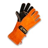 Black Forest Fox Pro 300 feuerfeste Aramid Kevlar Grillhandschuhe Kamin Ofen Schweißer Handschuhe Pro 300 Orange