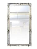 Spiegel in Silber im antiken Stil | Wandspiegel Garderobenspiegel | 90x180 cm (9820)