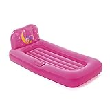 Bestway Fisher Price Luftbett für Kinder , Traumlicht, 132 x 76 x 46 cm, mit LED- Projektor, pink