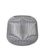 Blomus - Laterne - Windlicht - Steel Gray - Small - Maße (ØxH): 20,5 x 17 cm, Weiß