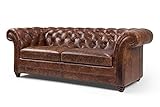 JVmoebel Chesterfield Leder Ledersofa Sofa Couch Polster Klassische Couchen